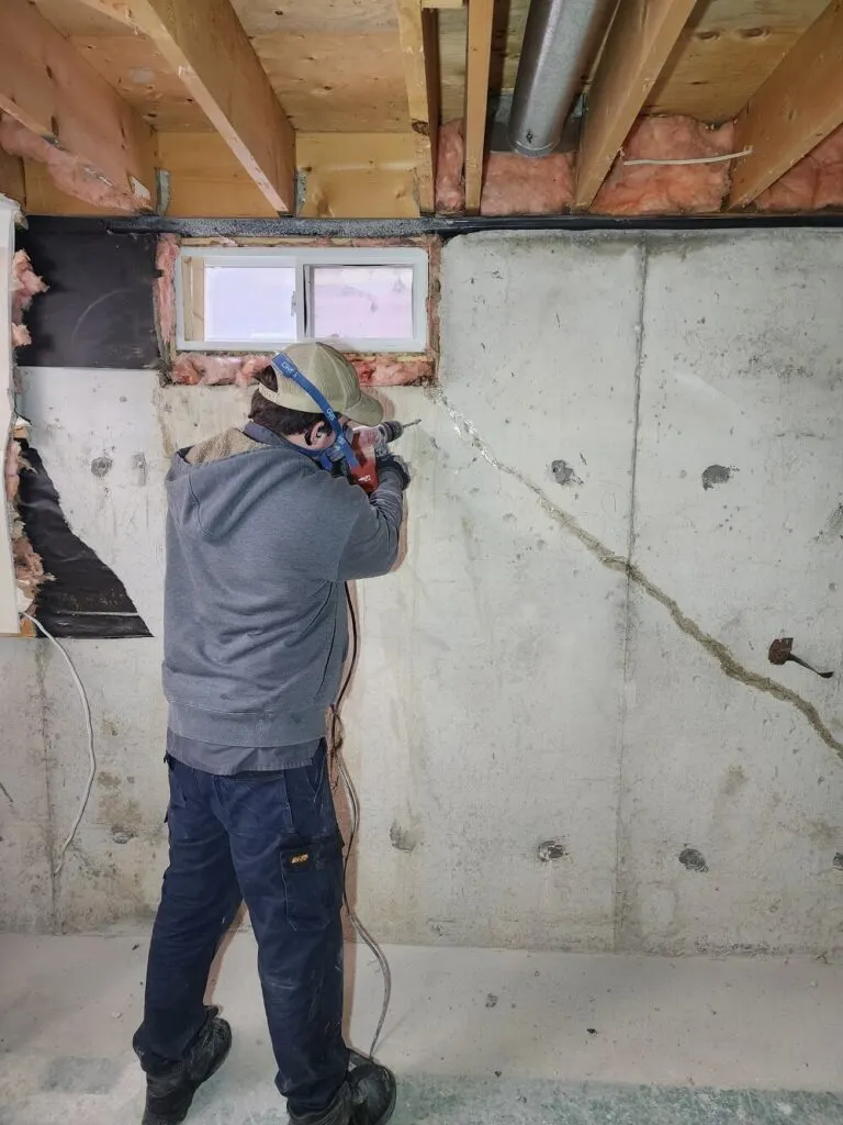 Basement repair project