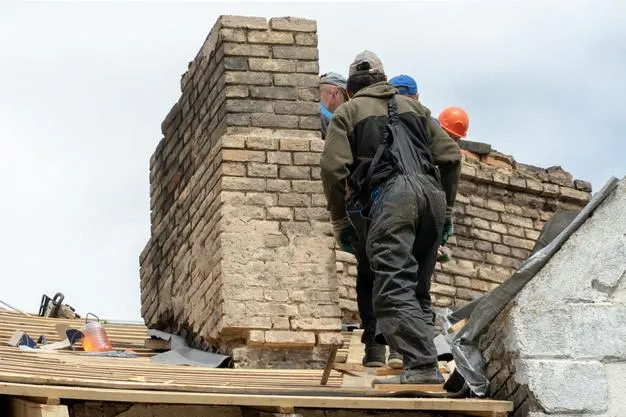 Completed brick repair