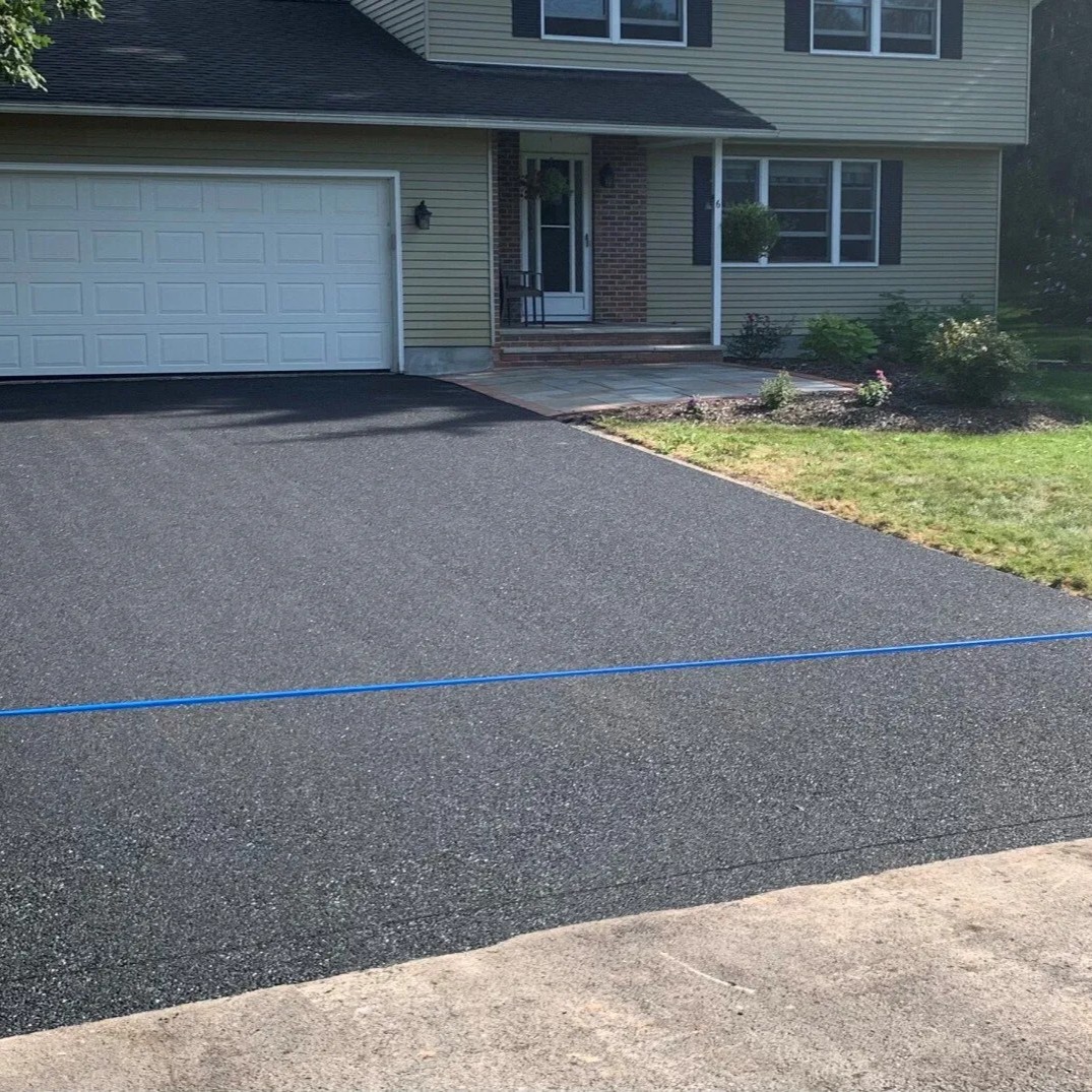 Completed driveway surface