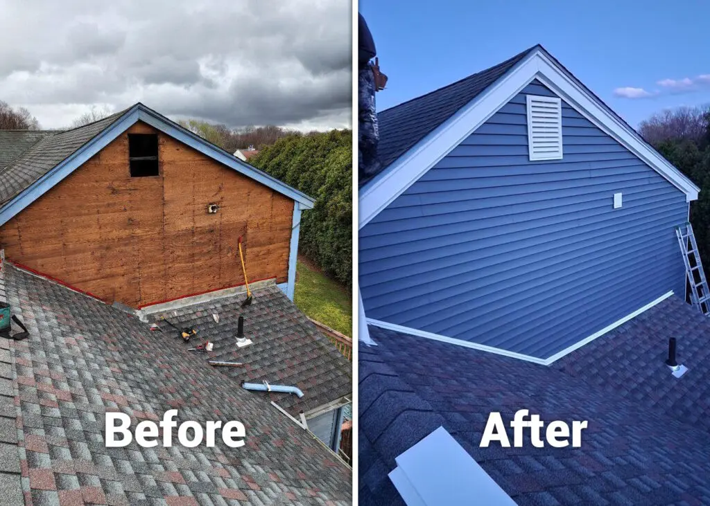 Completed exterior work