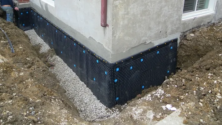 Foundation dampproofing