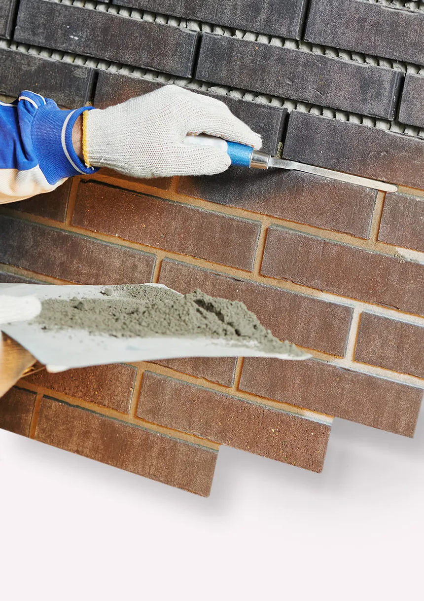 Tuckpointing mortar repair